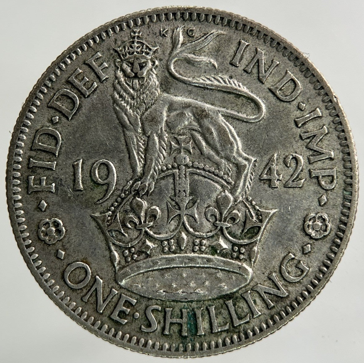 1942 George VI Shilling Silver Coin | Fine Collectable Grade