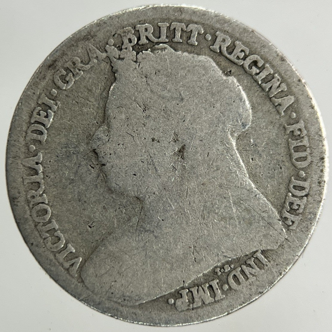 1896 Victoria Threepence Silver Coin | Fair Grade