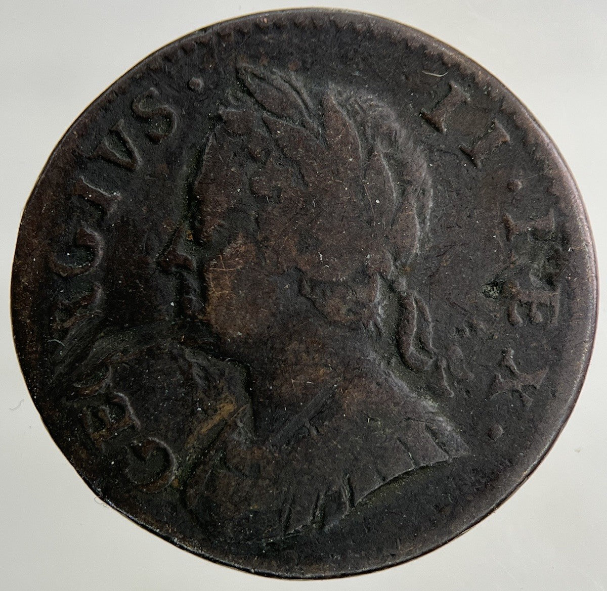 1754 George II 2nd Farthing Coin | Collectable Grade