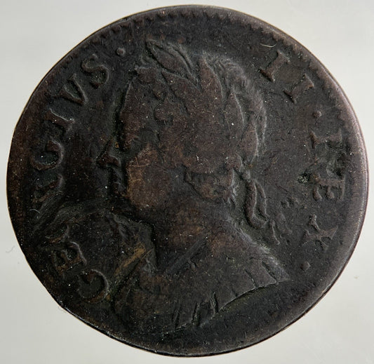 1754 George II 2nd Farthing Coin | Collectable Grade