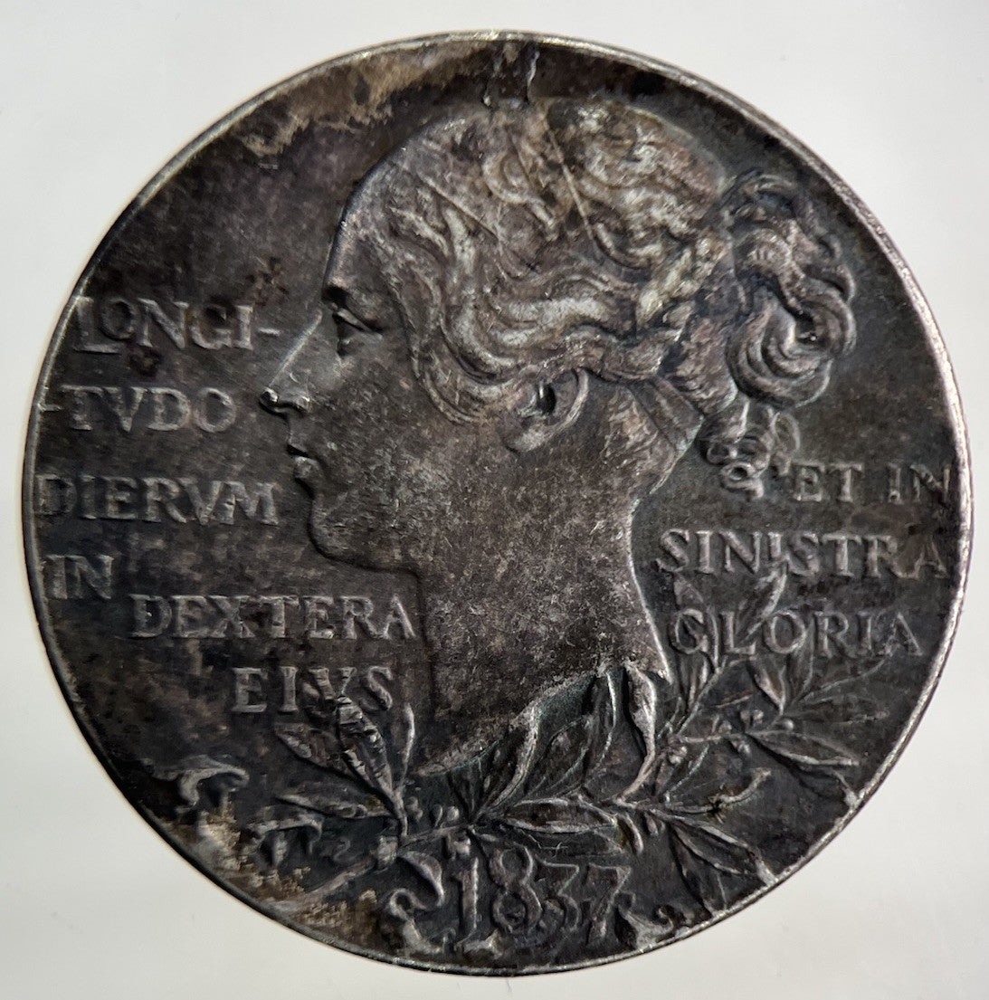 1897 Victoria Diamond Jubilee Silver Medal 25mm Coin | Fine Collectable Grade
