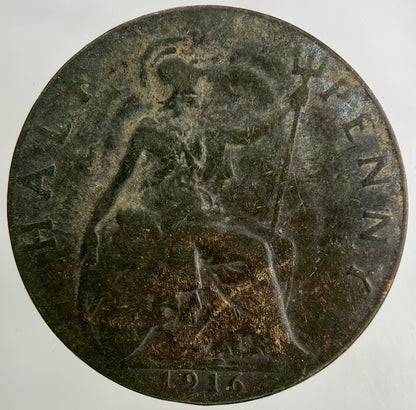 1916 George V Half - Penny Coin | Collectable Grade