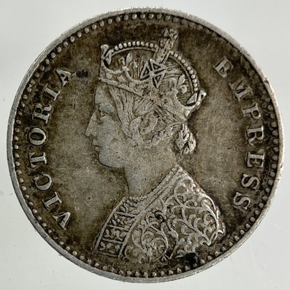 1885 India 2 Two Annas Silver Coin | Very High Grade
