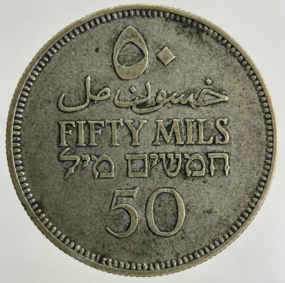 1939 Palestine 50 Mils Silver Coin | Very High Grade