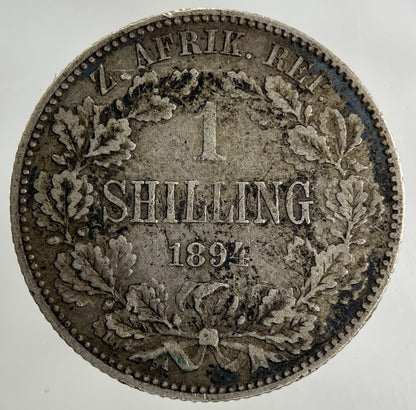 1894 South Africa Shilling Silver Coin | Collectable Grade