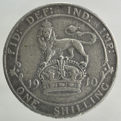 1910 Edward VII Shilling Silver Coin | Fine Collectable Grade