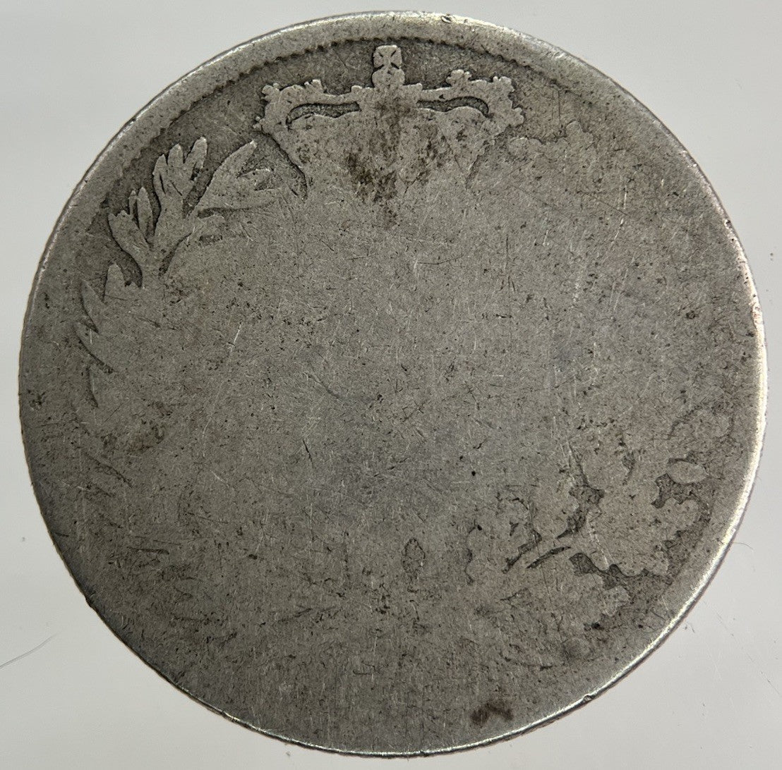 British Victoria Shilling Silver Coin | Worn Grade