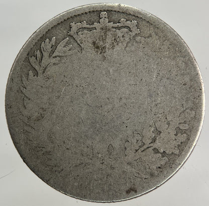 British Victoria Shilling Silver Coin | Worn Grade