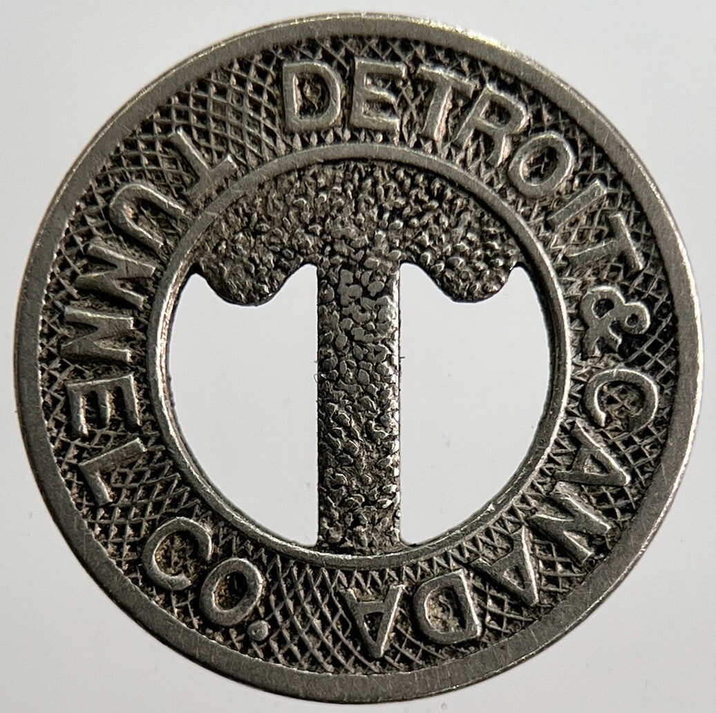 Detroit & Canada Tunnel Co Good For One Fare Coin | Collectable Grade | a2536
