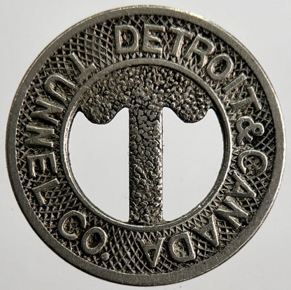 Detroit & Canada Tunnel Co Good For One Fare Coin | Collectable Grade | a2536