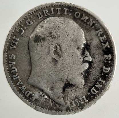 1909 Edward VII Threepence Silver Coin | Collectable Grade