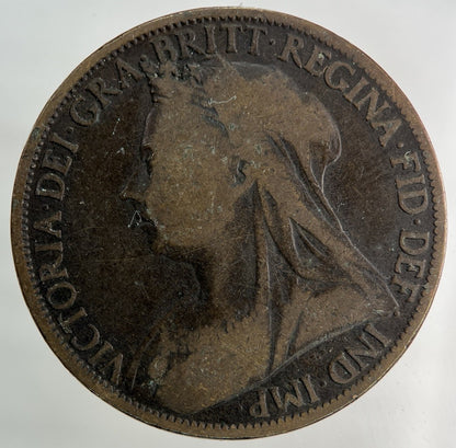 1898 Victoria One Penny Coin | Collectable Grade