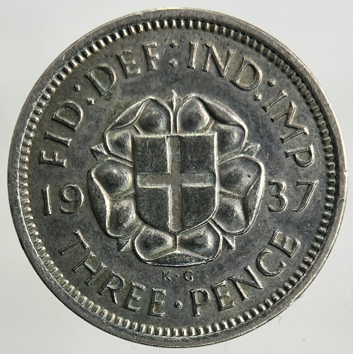 1937 George VI Threepence Silver Coin | Very High Grade