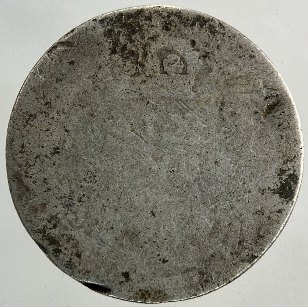 British Edward VII Sixpence Silver Coin | Worn Grade