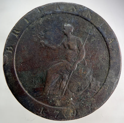 1797 George III 3rd Cartwheel One Penny Coin | Fine Collectable Grade