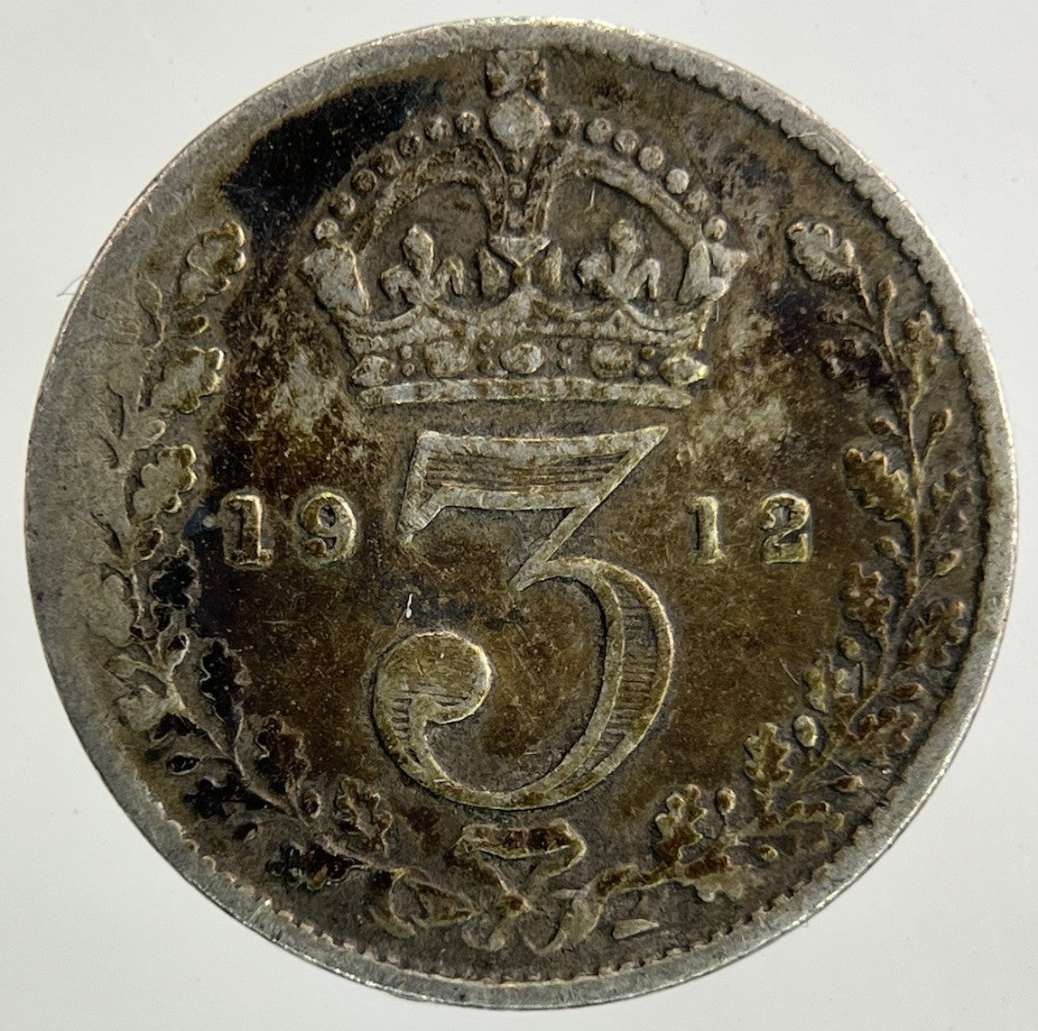 1912 George V Threepence Silver Coin | Fine Collectable Grade