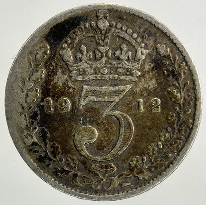 1912 George V Threepence Silver Coin | Fine Collectable Grade