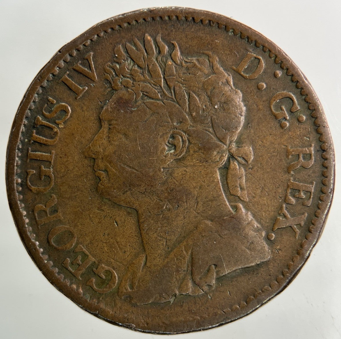 1823 Irish Half - Penny Coin | Fine Collectable Grade