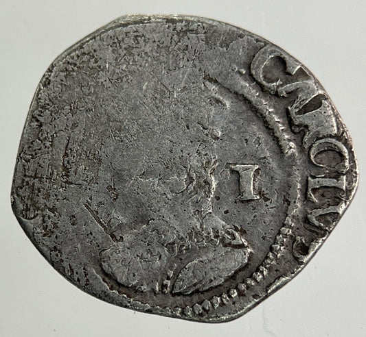 1625 - 49 Charles I 1st Penny One - Pence Silver Coin | Collectable Grade