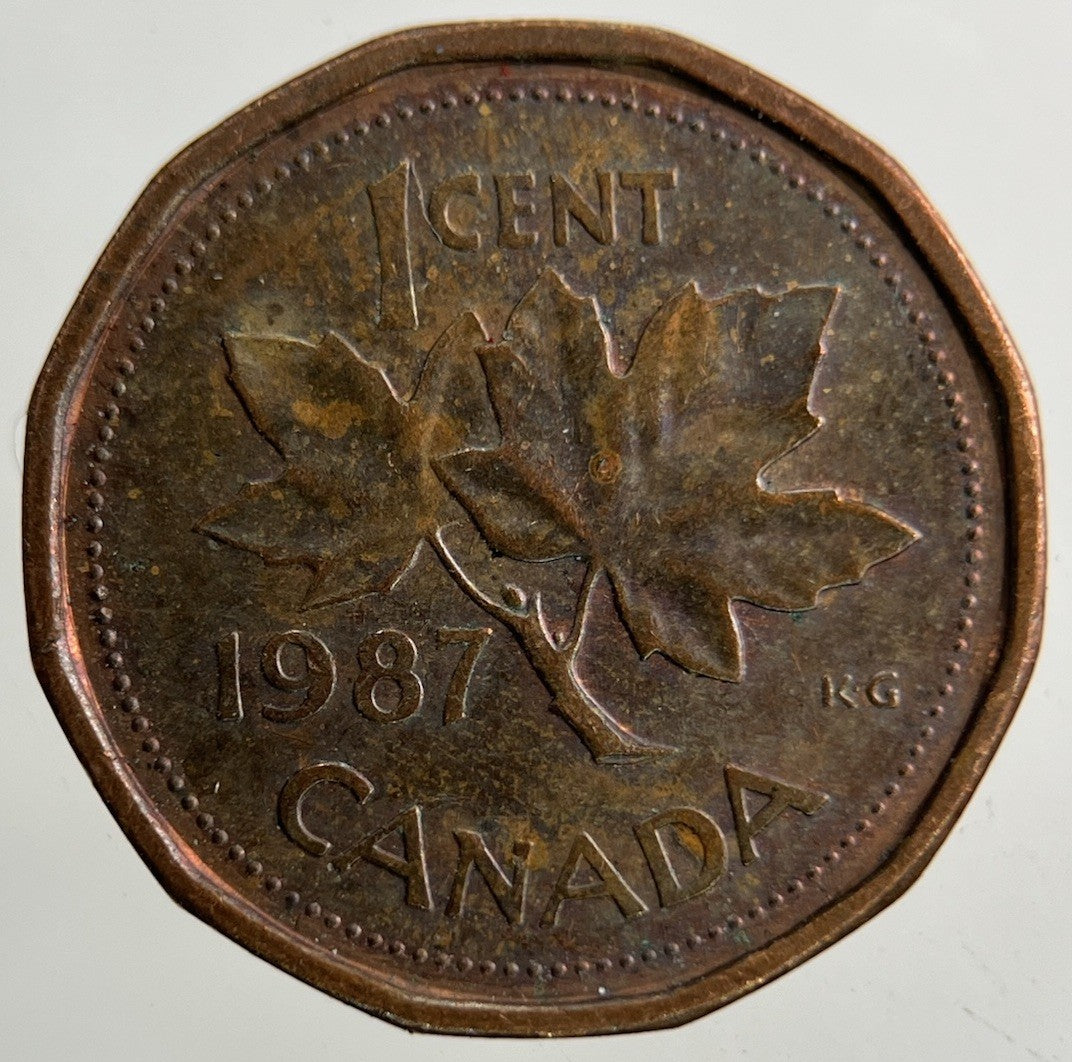 1987 Canada One Cent Coin | Fine Collectable Grade