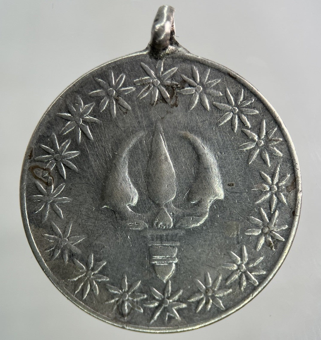1911 Thailand King Rama 6 VI Maha Vajiravudh Coronation Medal Silver Coin