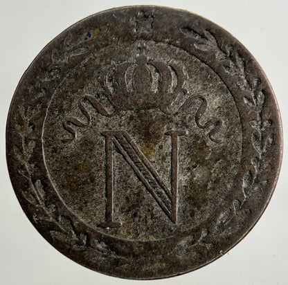 1808 France Napoleon 10 Centimes Coin | Collectable Grade