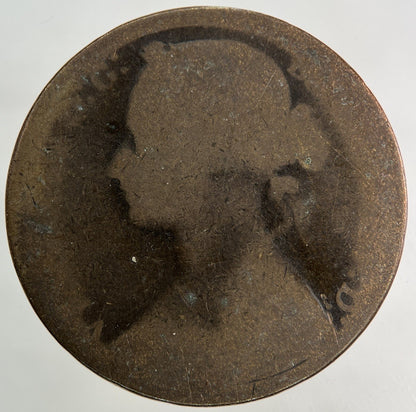 1876 - H Victoria One Penny Coin | Collectable Grade