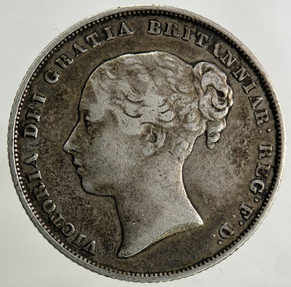 1853 Victoria Shilling Silver Coin | Very High Grade