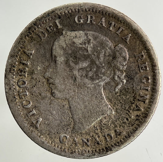 1858 Canada 5 Cents Silver Coin | Collectable Grade