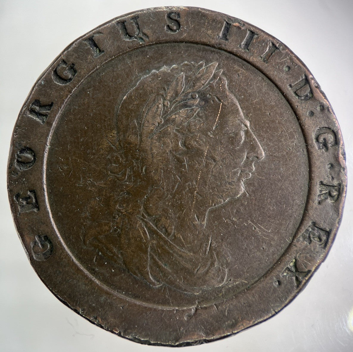 1797 George III 3rd Cartwheel Two - pence Coin | Fine Collectable Grade
