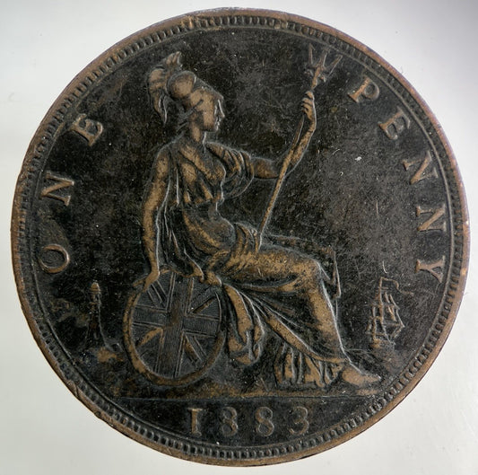 1883 Victoria One Penny Coin | Fine Collectable Grade