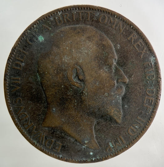 1906 Edward VII One Penny Coin | Collectable Grade