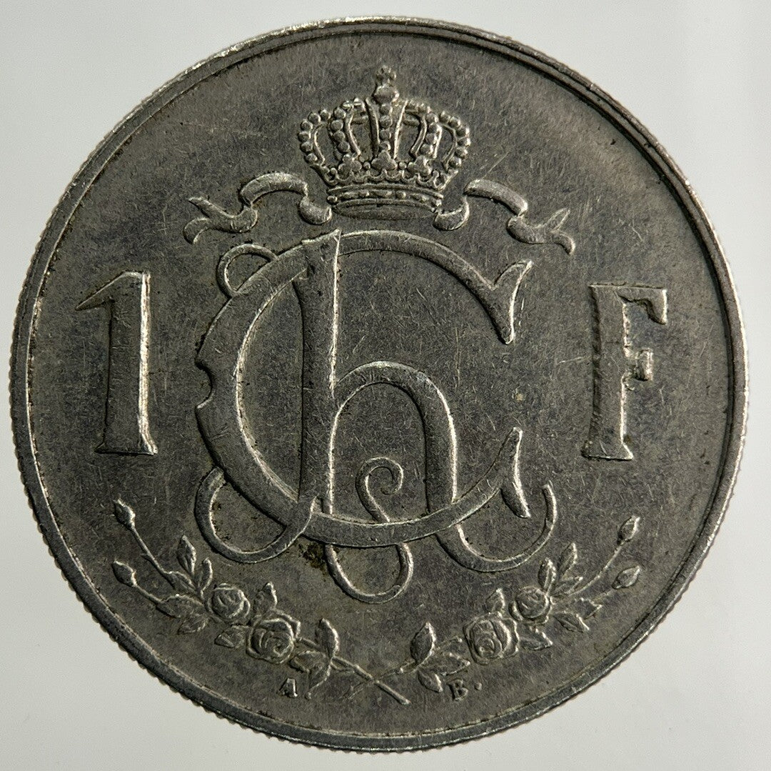1955 Luxembourg / Letzeburg 1 Franc Coin | Fine Collectable Grade