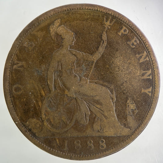1888 Victoria One Penny Coin | Collectable Grade