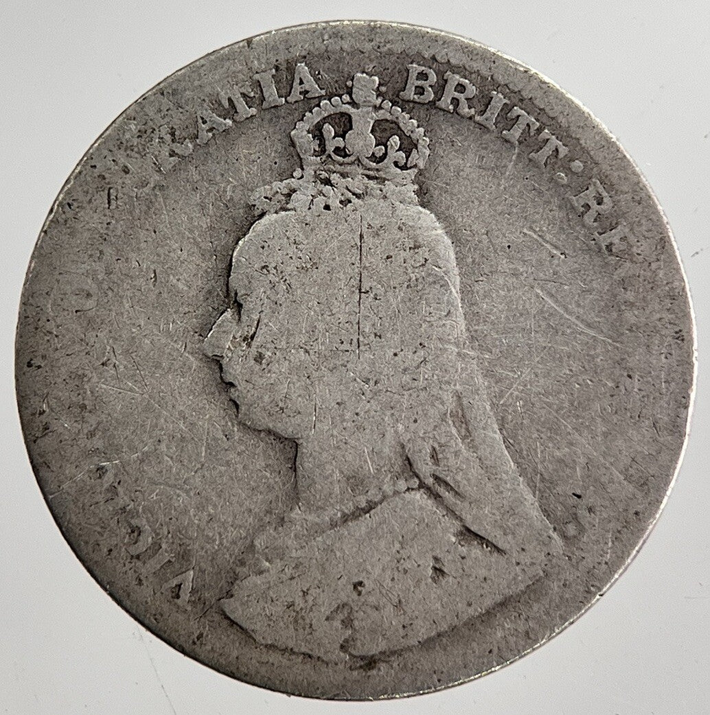 1890 Victoria Threepence Silver Coin | Collectable Grade | a8682