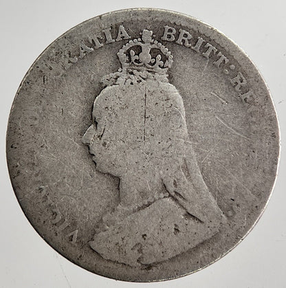 1890 Victoria Threepence Silver Coin | Collectable Grade | a8682