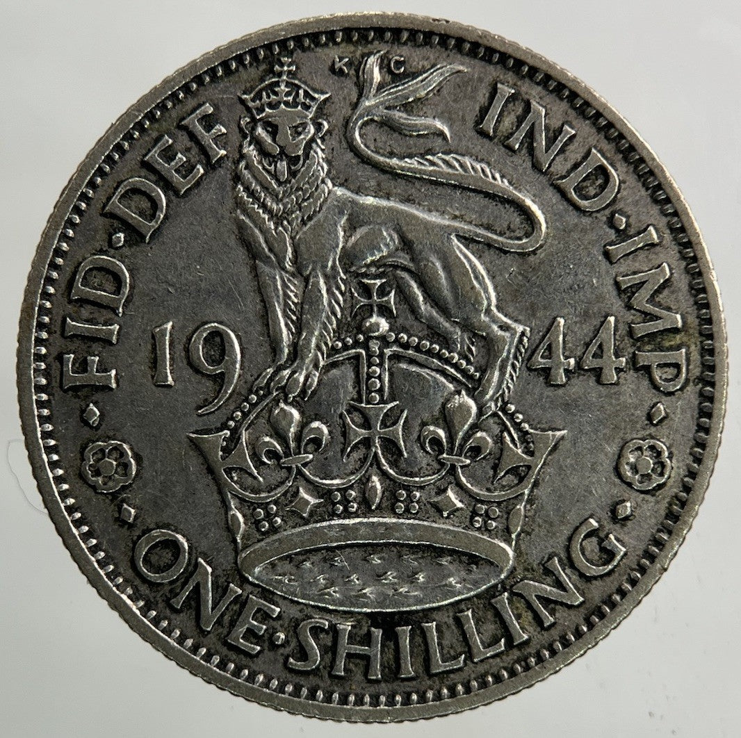 1944 George VI Shilling Silver Coin | Fine Collectable Grade