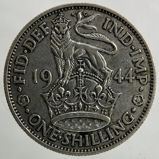 1944 George VI Shilling Silver Coin | Fine Collectable Grade