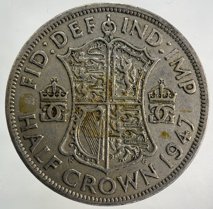 1947 George VI Half - Crown Coin | Fine Collectable Grade