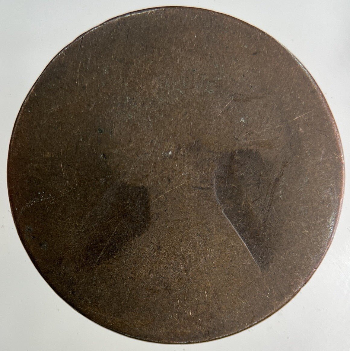 1863 Victoria One Penny Coin | Worn Grade