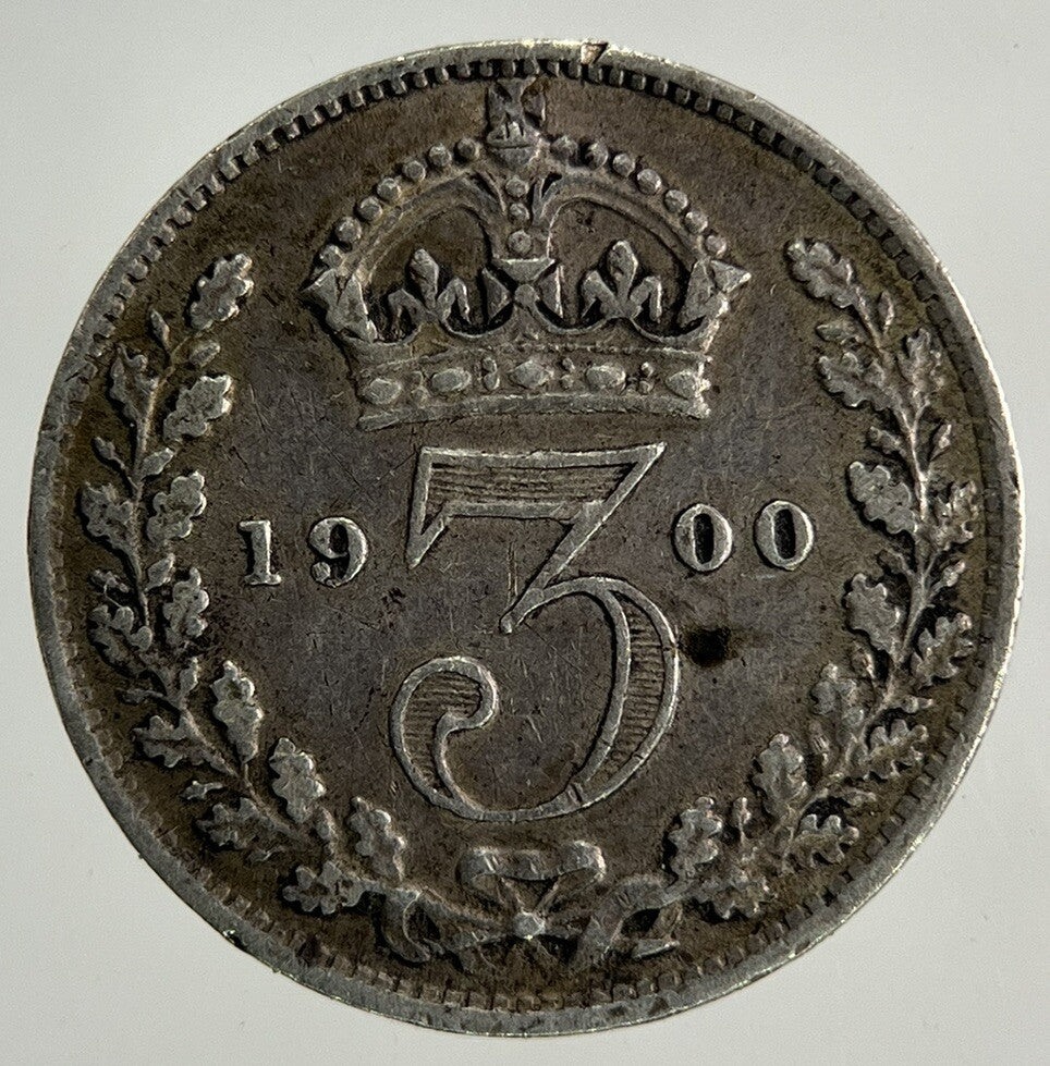 1900 Victoria Threepence Silver Coin | Very High Grade