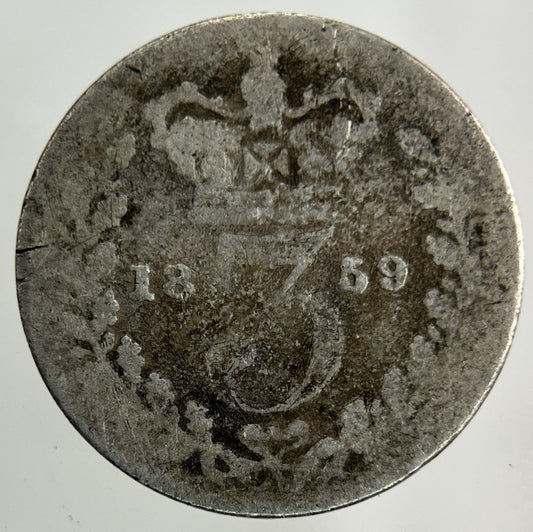 1859 Victoria Threepence Silver Coin | Collectable Grade