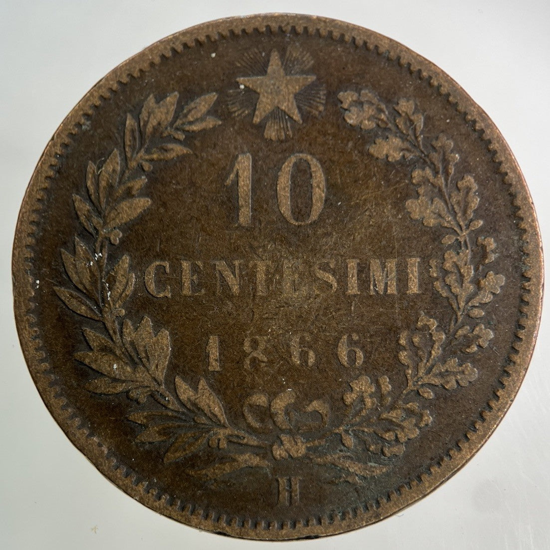 1866 Italy 10 Centesimi Coin | Collectable Grade