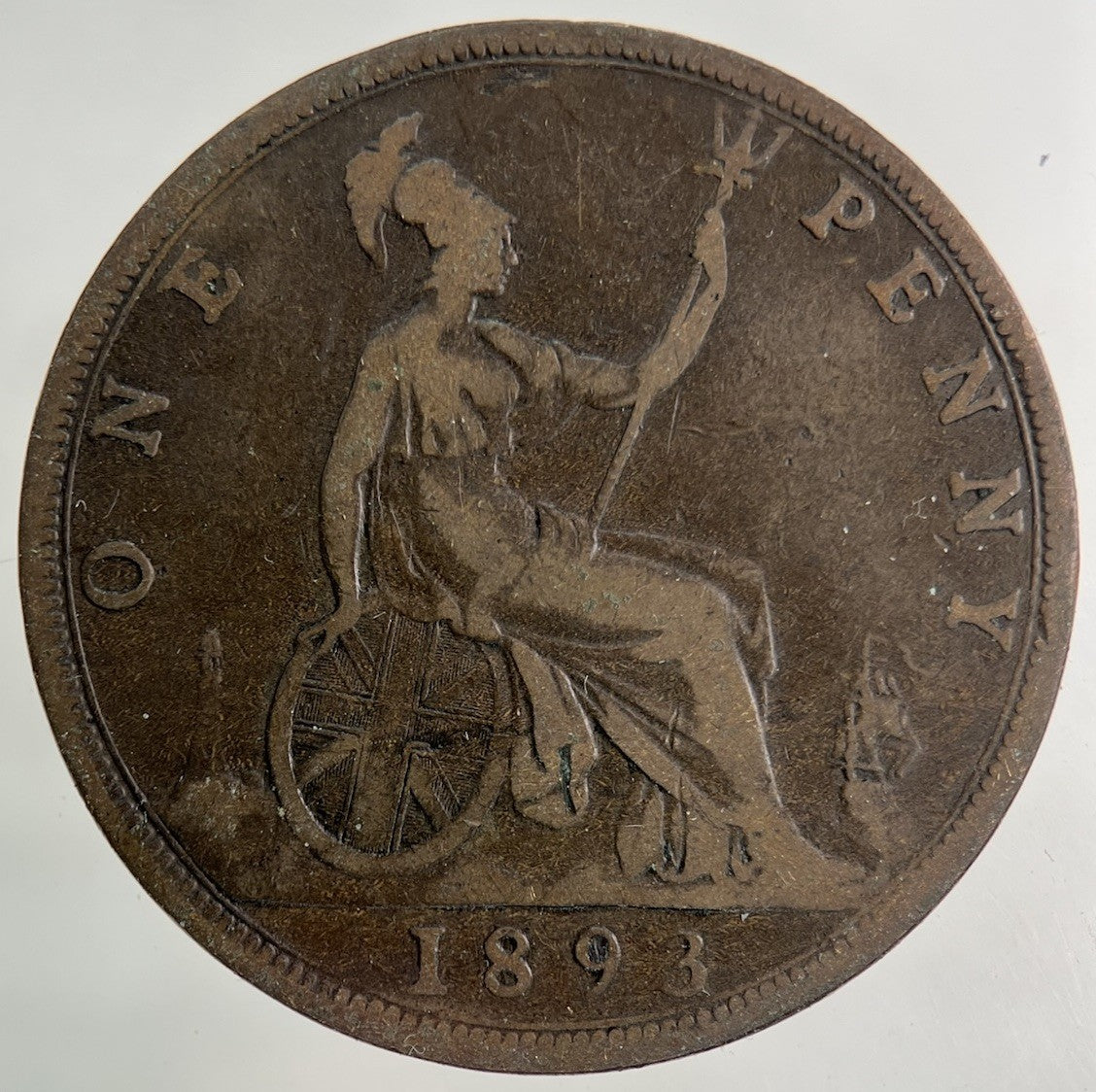 1893 Victoria One Penny Coin | Collectable Grade