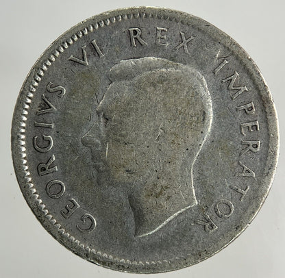 1942 South Africa Sixpence Silver Coin | Fine Collectable Grade
