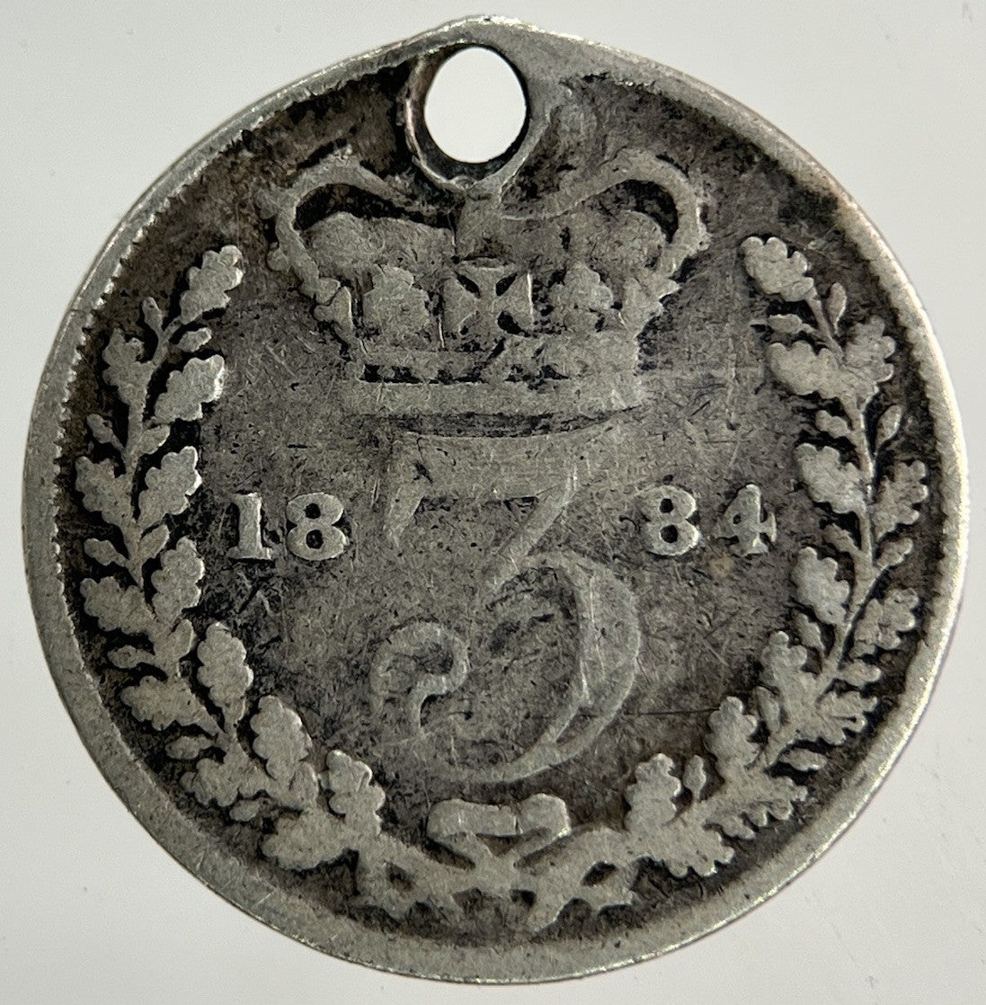 1884 Victoria Threepence Silver Coin | Collectable Grade