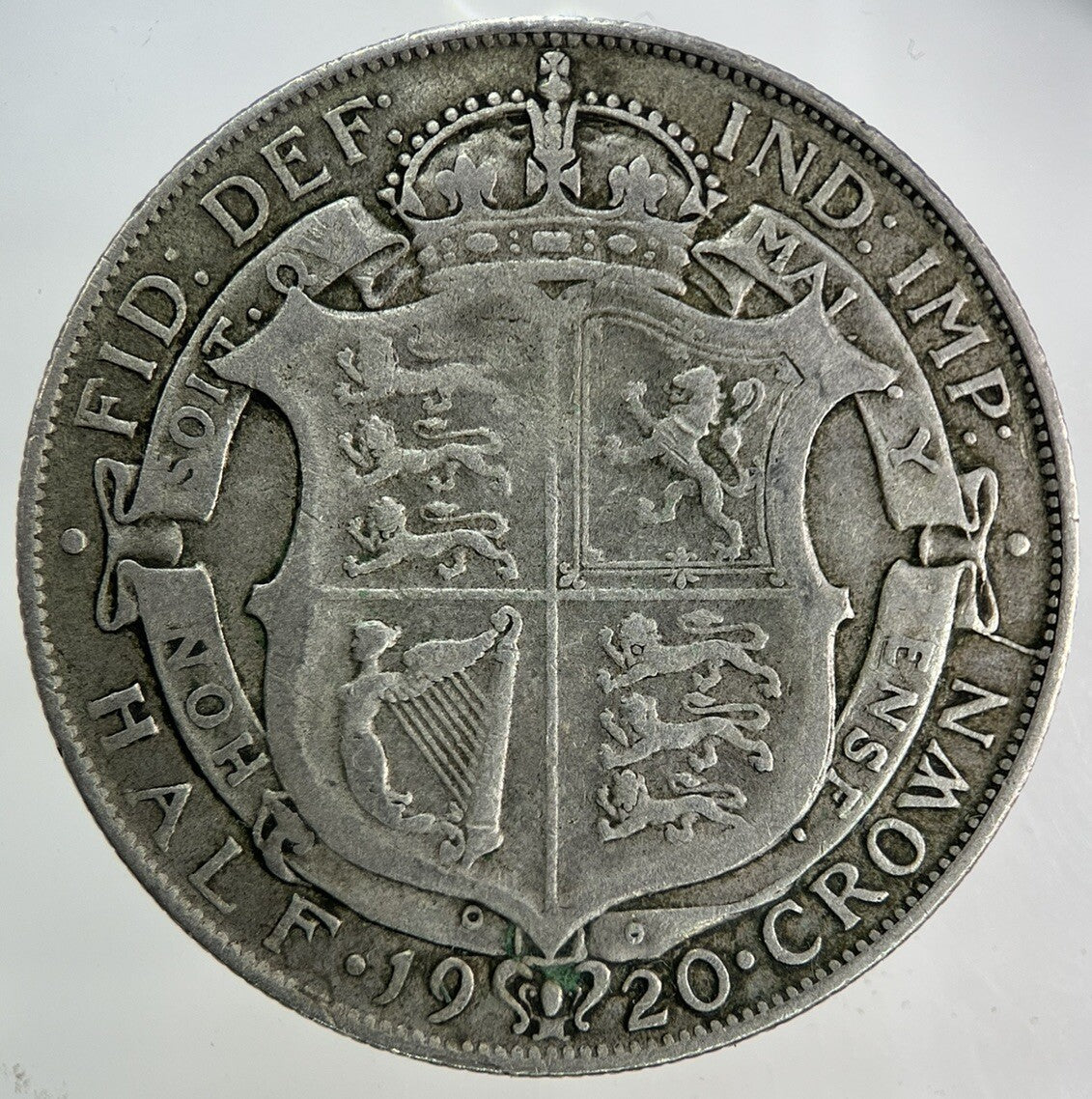 1920 George V Half - Crown Silver Coin | Very High Grade