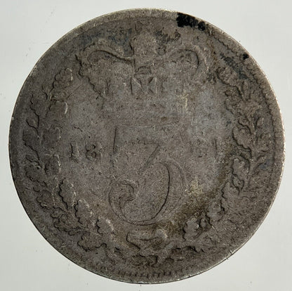 1881 Victoria Threepence Silver Coin | Collectable Grade