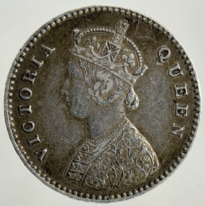 1862 India 2 Annas Silver Coin | Very High Grade