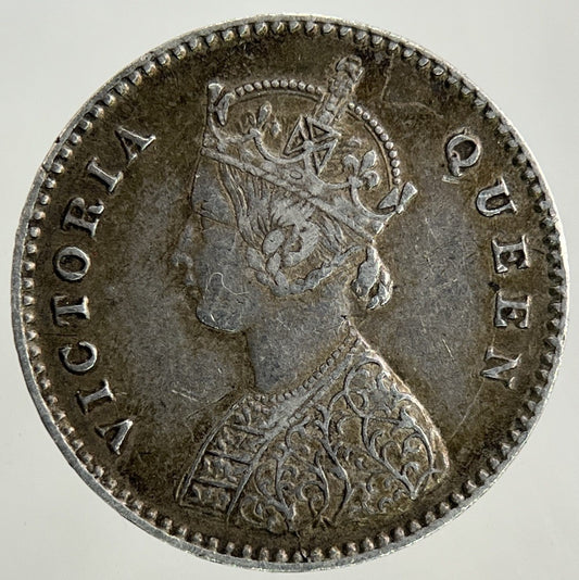 1862 India 2 Annas Silver Coin | Very High Grade